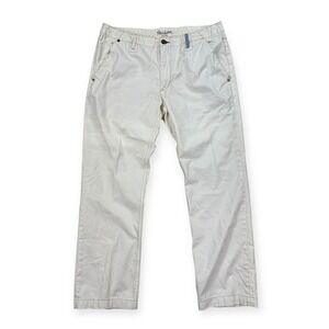 Robert Graham Pants Men's Size 38 White Straight Cotton‎ Y2K